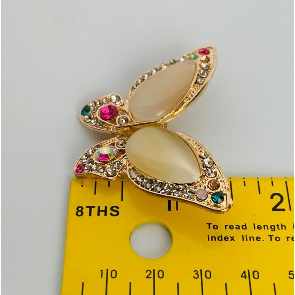Rhinestone Butterfly Brooch - Picture 8 of 8